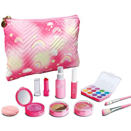 Wentoyce pretend makeup kit eyeshadow close-up for kid-friendly play