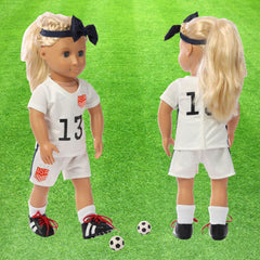 Wenzhuo 18in doll accessory set with medals and hairpieces