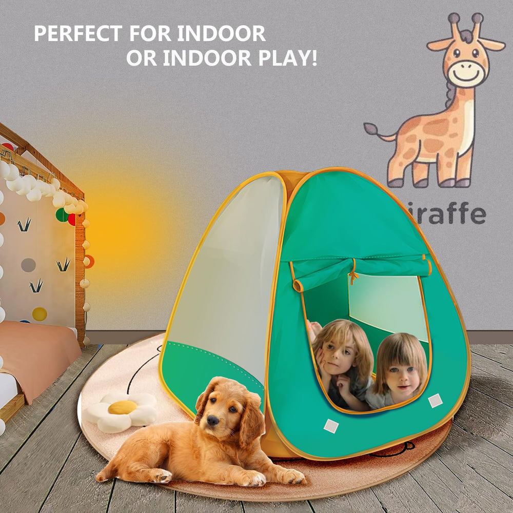 WEOKLL Kids Pop Up Play Tent folded compact for easy storage