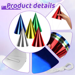 WEOXPR silver foil hat shines in party photos and decor