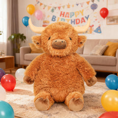 Wepop Highland Cow plush brightens baby showers with playful charm