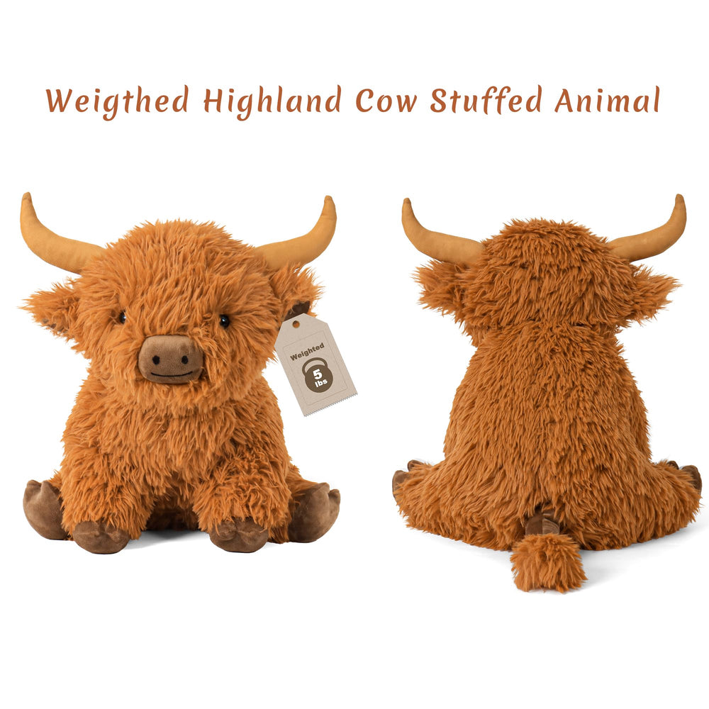 Wepop Highland Cow as bedtime buddy for nightly comfort