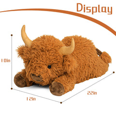Wepop Highland Cow machine washable for easy cleaning and long-lasting cuddles.