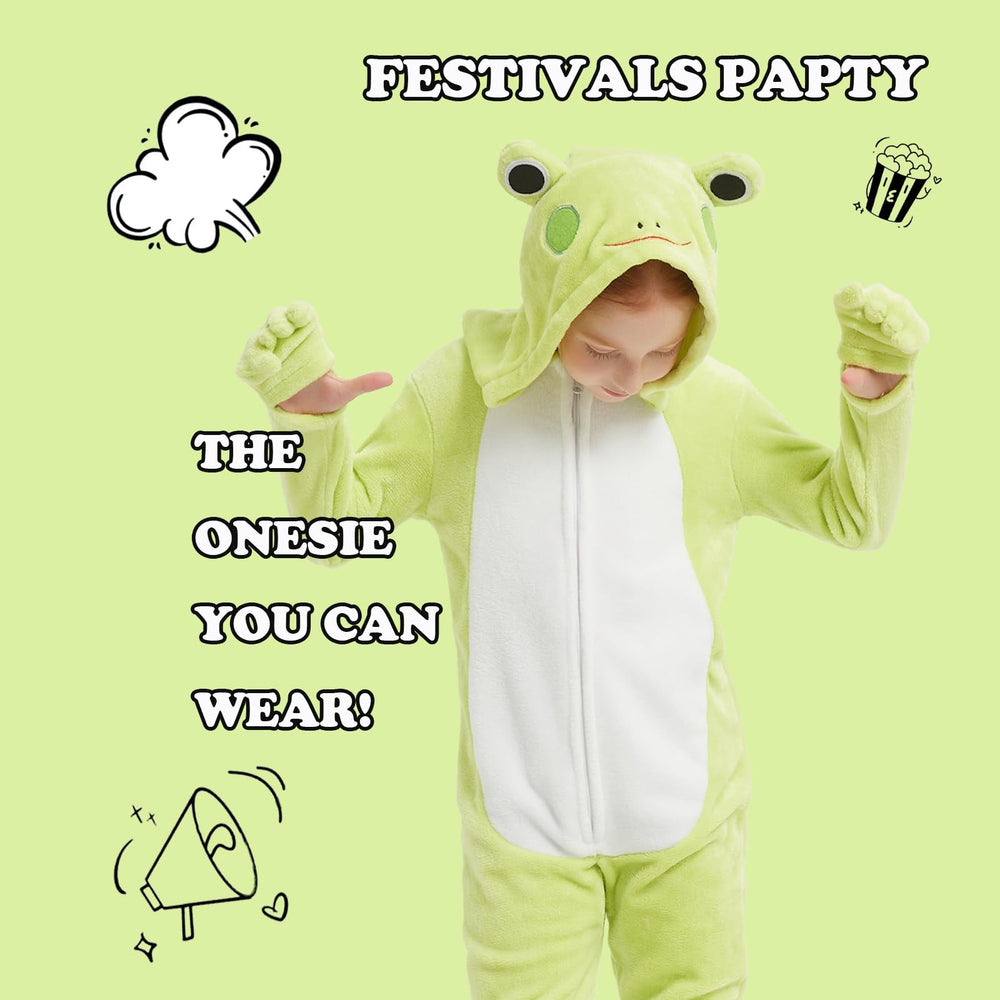 WEQJC long-sleeve frog onesie for active kids