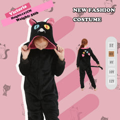 WEQJC kids flannel onesie available in multiple sizes for comfort