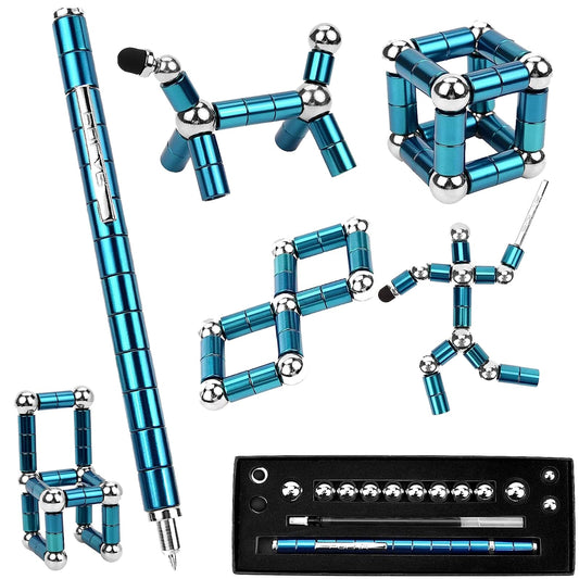 Wercow fidget pen shows deformable writing action for creative play.