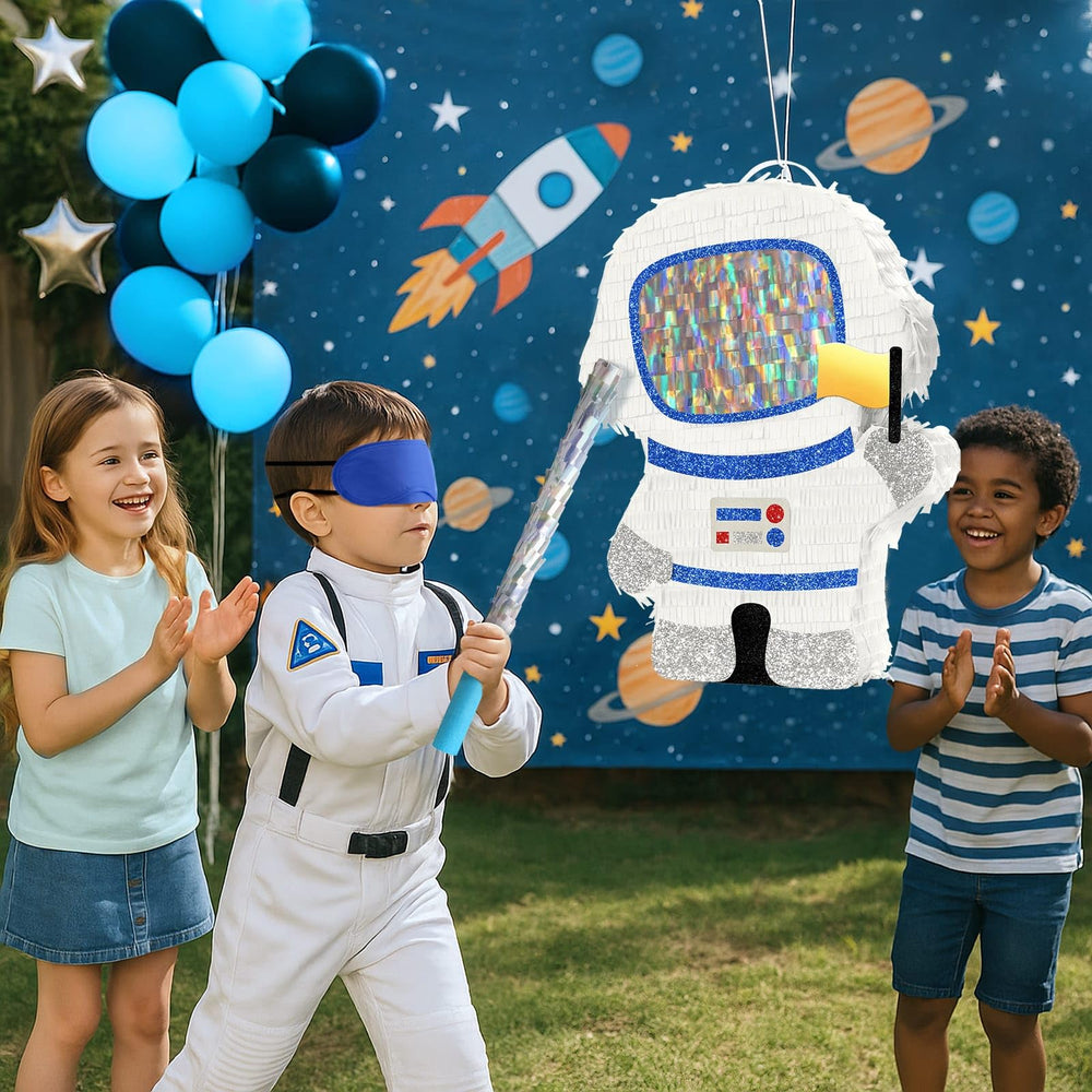 WERNNSAI Pinata cardboard outer-space panel adds durable backdrop for energetic party games.