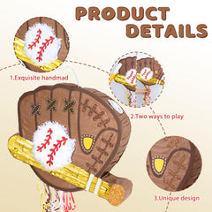 WERNNSAI Baseball Pinata bat action invites playful treat release.