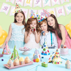 WERNNSAI birthday hats elastic band ensures comfortable, secure wear.