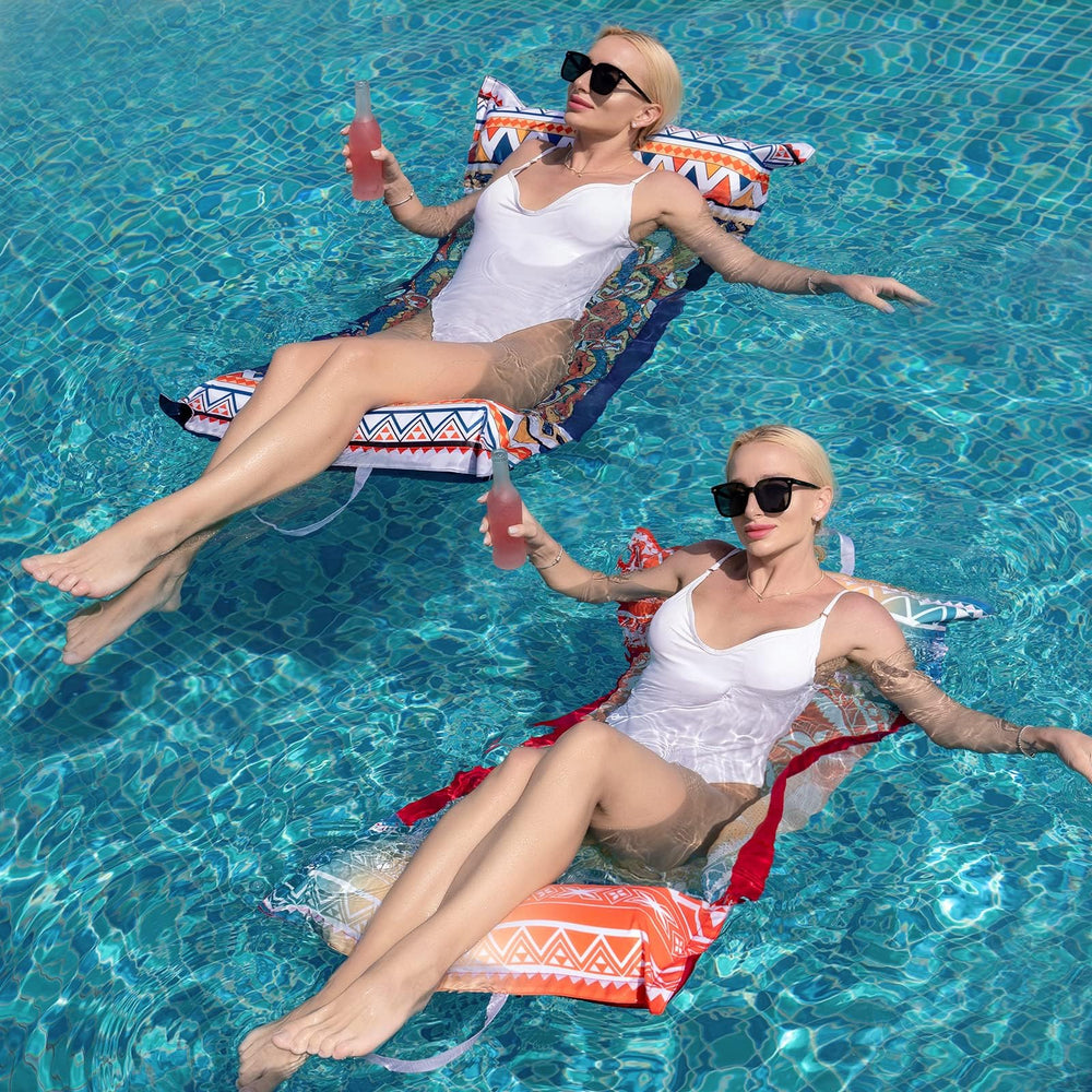 WERNNSAI bohemian-pattern pool hammock highlights vivid print for poolside flair