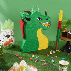 WERNNSAI Dino theme decor pinata close up for a lively dinosaur party atmosphere