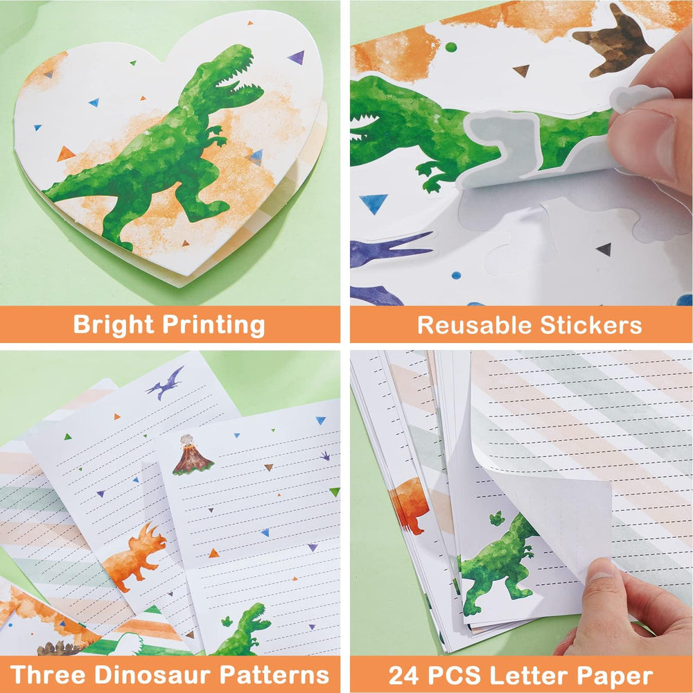 WERNNSAI dinosaur writing sheets 8x6, smooth writing surface