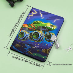 WERNNSAI Gift-ready Monster Truck diary for birthdays or holidays
