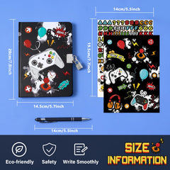 WERNNSAI diary set features a pen and stickers for creativity.