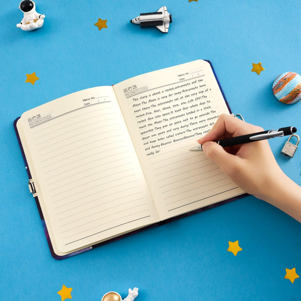 WERNNSAI luminous space diary glow design enhances nighttime storytelling.