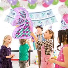WERNNSAI Mermaid Piñata setup idea for friendly party moments.