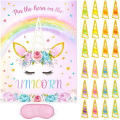 WERNNSAI unicorn poster showing the rainbow design for wall display