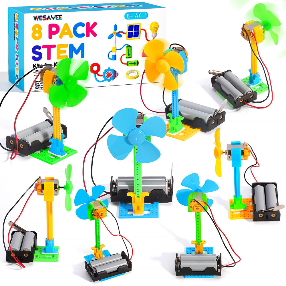 WESAYEE bulk STEM kit eight-fan assembly for hands-on engineering practice