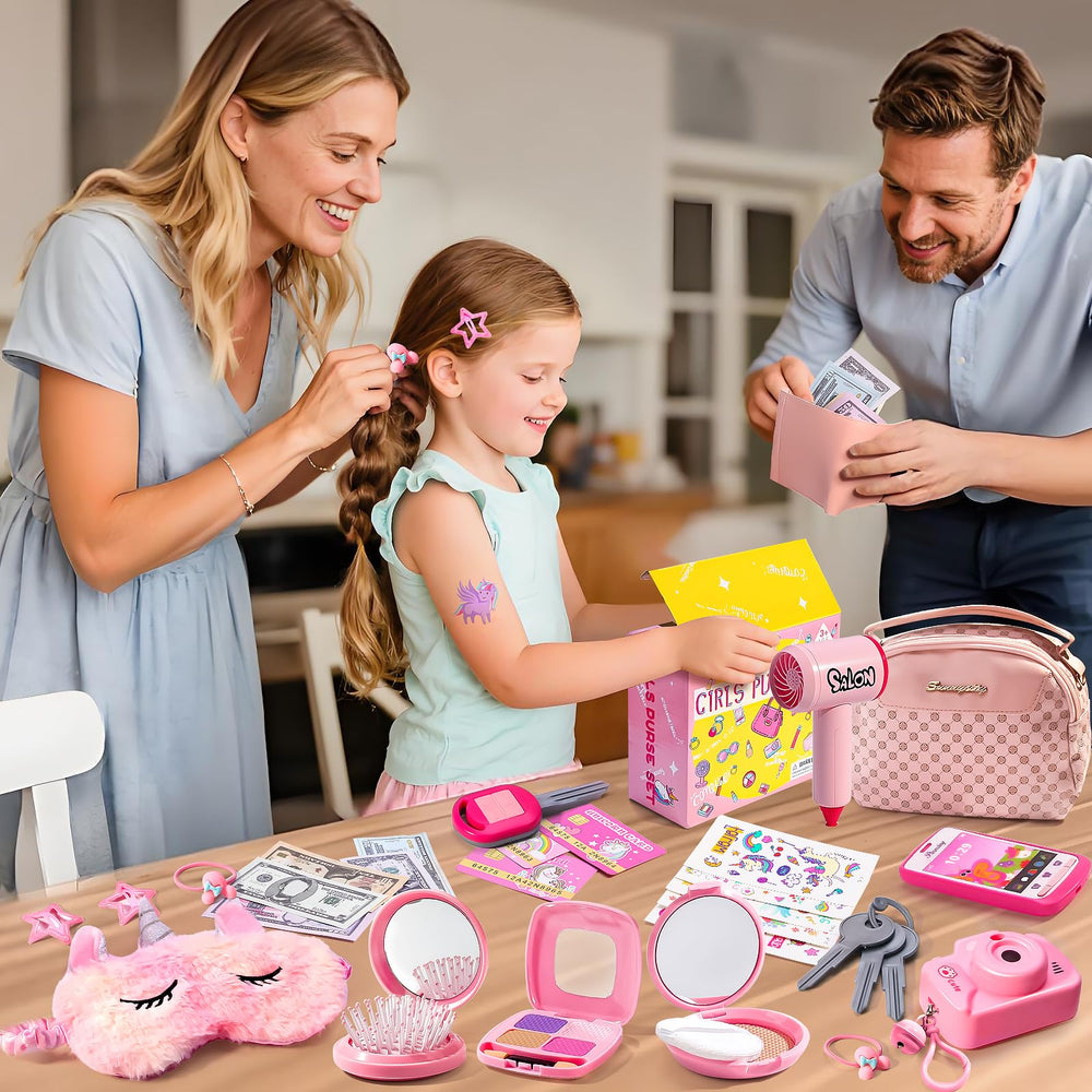 WESAYEE unicorn cards and cash for pretend shopping games