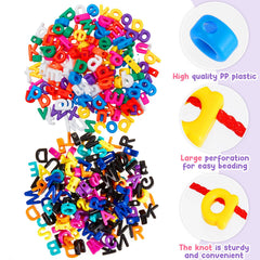 Wesiti colorful letter beads in bright hues support engaging learning.