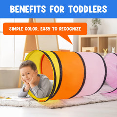 WESKMENS Kid-friendly tunnel made of soft polyester for safe play