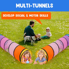 WESKMENS Tunnel links with ball pit or play cubes for expansion