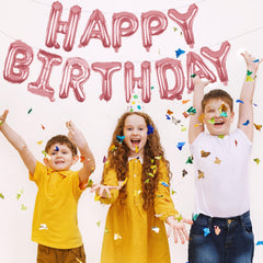 WESTGO birthday party setup with banner hung above table for celebration