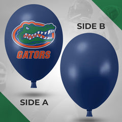 Westrick Florida Gators balloons show dual logos on side A for versatile display.