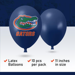Westrick Florida Gators balloons show dual logos on side B for versatile display.