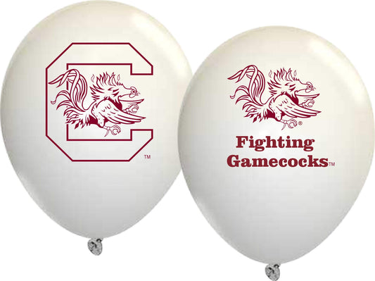 Westrick Gamecocks balloons with front and back logos for eye-catching game day decor.