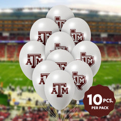 Westrick Texas A&M Aggies 11-inch latex balloons with helium quality and longer float time