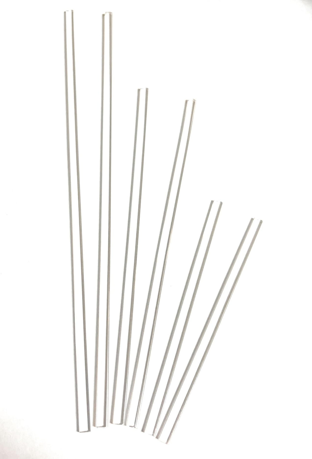 Weststone transparent acrylic stick, 6-inch, lightweight and durable for decorating.