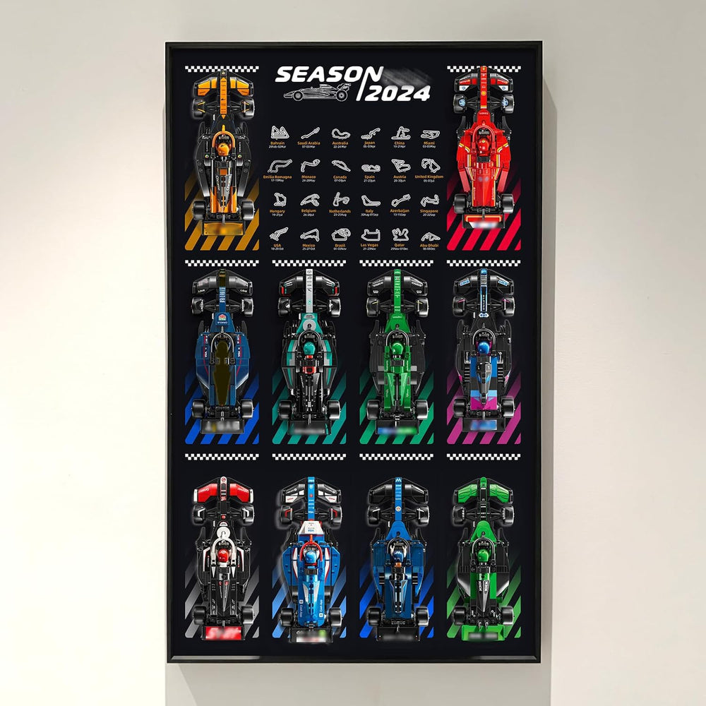 WETCEAOM secure clip system ensures stable Lego car display