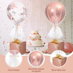 Wettarn baby shower centerpiece boxes decorate tables and hold candies or small gifts.