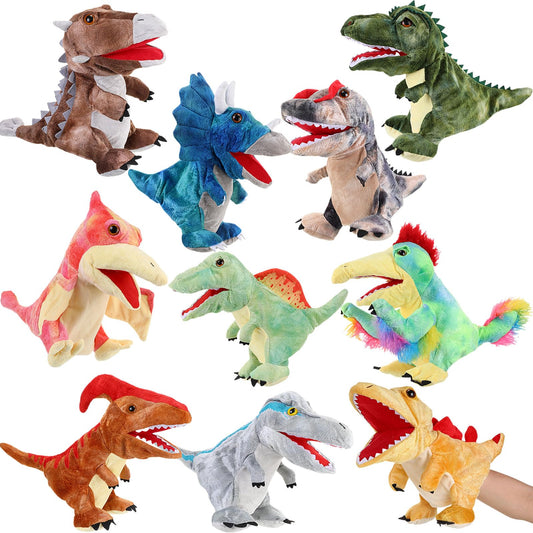 Wettarn dinosaur hand puppets collection for imaginative play and storytelling