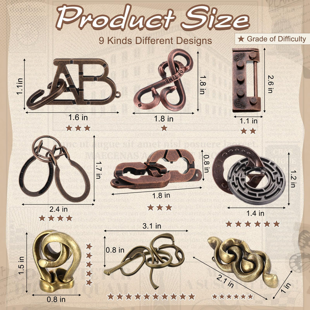 Wettarn stainless steel puzzles with smooth edges designed for safe, long-lasting play.