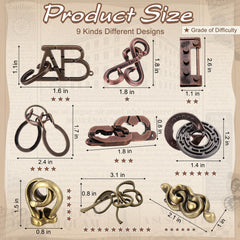 Wettarn stainless steel puzzles with smooth edges designed for safe, long-lasting play.