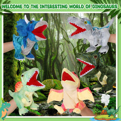 Wettarn soft plush dinosaur material puppet emphasizing durability and comfort