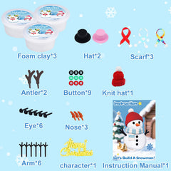 Wewwewa Snowman arms and buttons for easy assembly