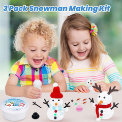 Wewwewa Snowman soft clay for safe indoor crafting