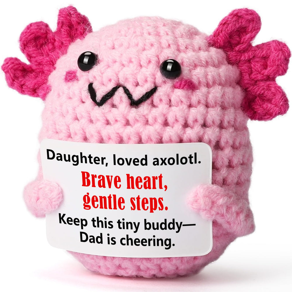 WEYON axolotl plush pink on desk, comforting presence for moments of focus.