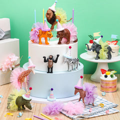Weysat mini skirts complement dinosaur toppers for jungle party decor