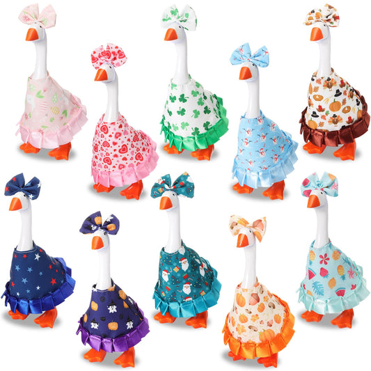 Weysat Valentines desk goose outfit enhances your desk with festive charm