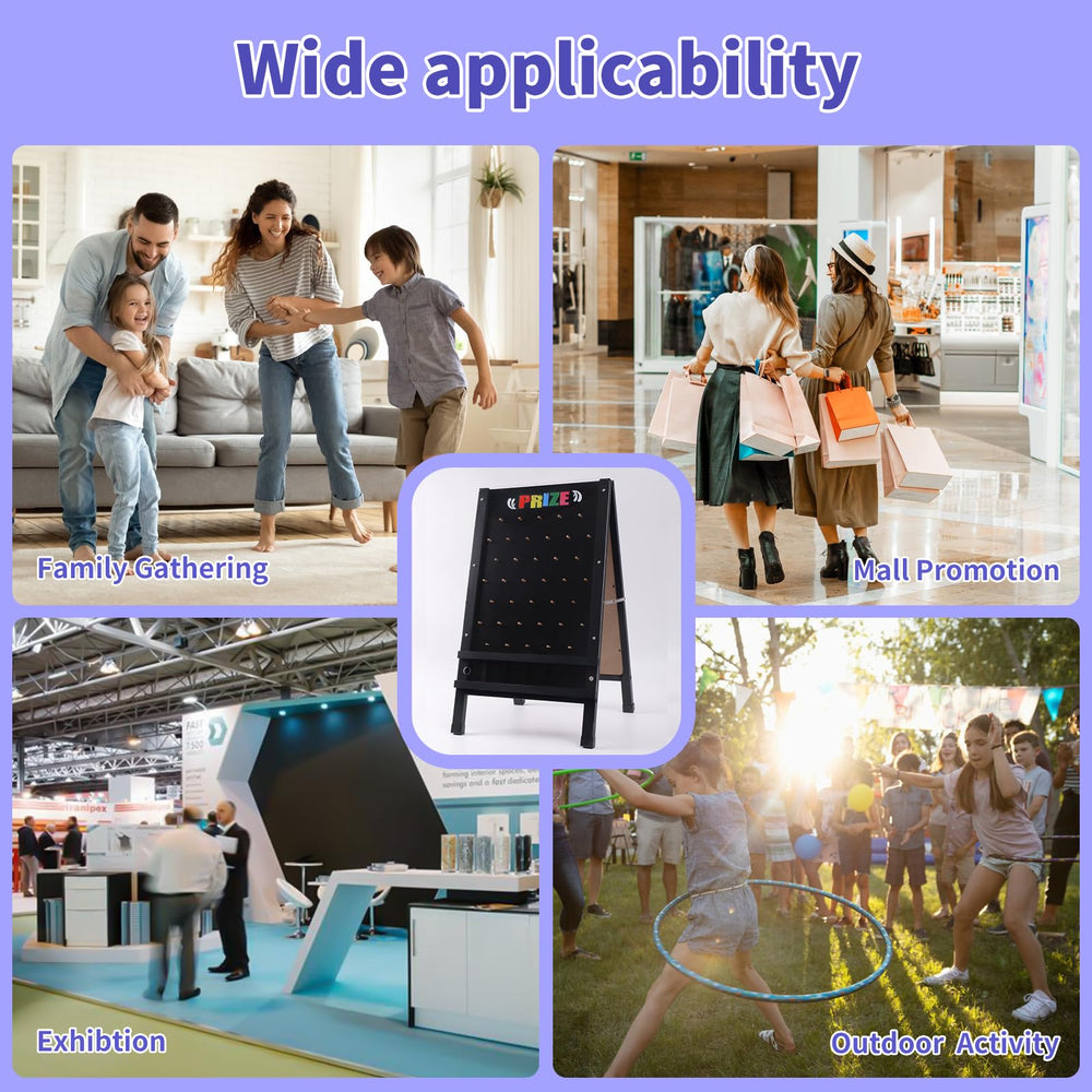 Wfunrite Prize Drop Board in use at a trade show