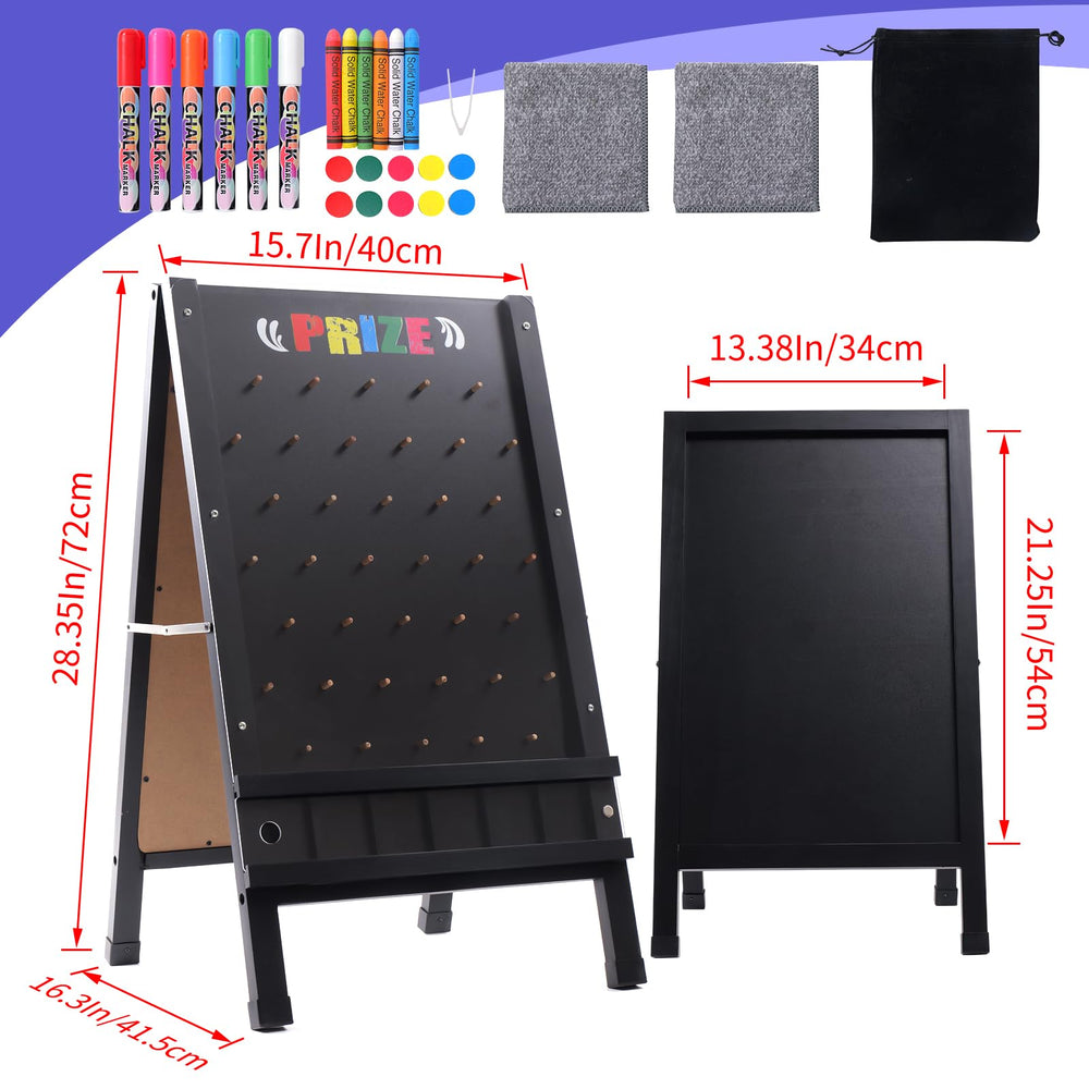 Wfunrite Prize Drop Board wooden A-frame for sturdy indoor and outdoor use