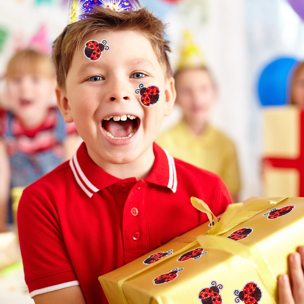 Whaline party decor ladybug stickers energize spring birthdays and celebrations.
