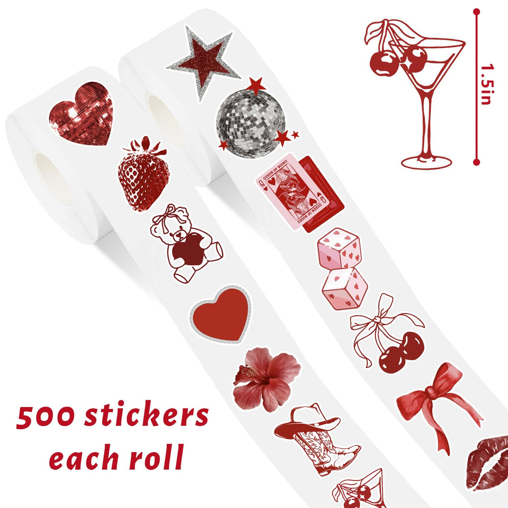 Whaline vintage bow ornament stickers for envelopes and invitations