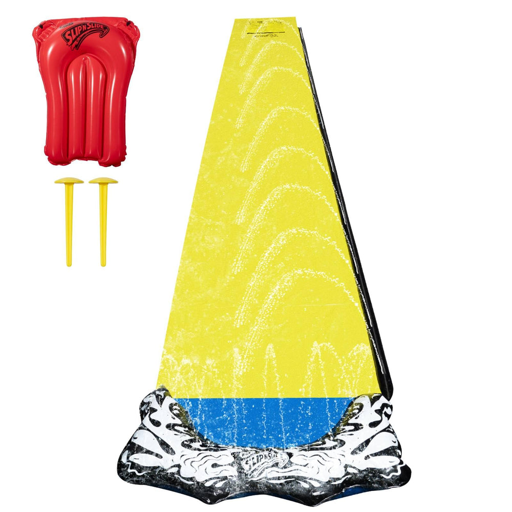 Wham-O Slip N Slide 18ft single wave rider in a sunny backyard for family fun.