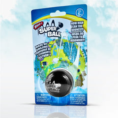 Wham-O Superball original black in-air bounce showing energy