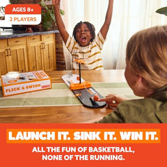 WHAT DO YOU MEME Flick & Swish launcher enabling precise flick scoring during a game